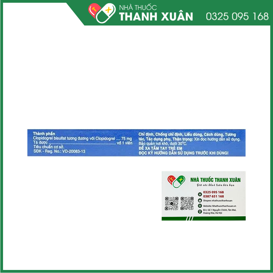Plahasan thuốc điều trị dự phòng các biến cố do huyết khối tắc mạch